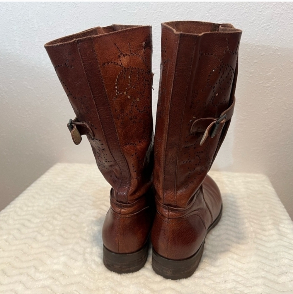 Bacio 61 Prolisso Leather Riding Motorcycle Boots Women's Size 6 - Picture 4 of 7